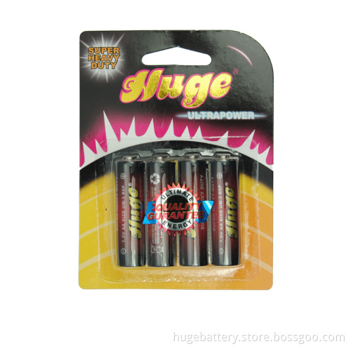 Super High Quality AA R6 Um-3 Carbon Zinc Battery